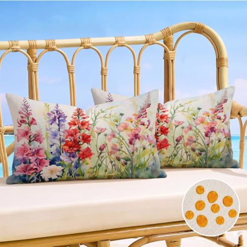 Coussin extérieur imperméable avec fermeture éclair invisible lot de 2 - 3