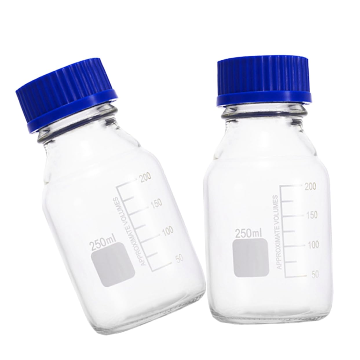 iplusmile 6piezas Frascos De Vidrio Para Laboratorio De Botellas De Muestreo Boca Ancha Para Muestras y Reactivos Transparentes y Duraderas