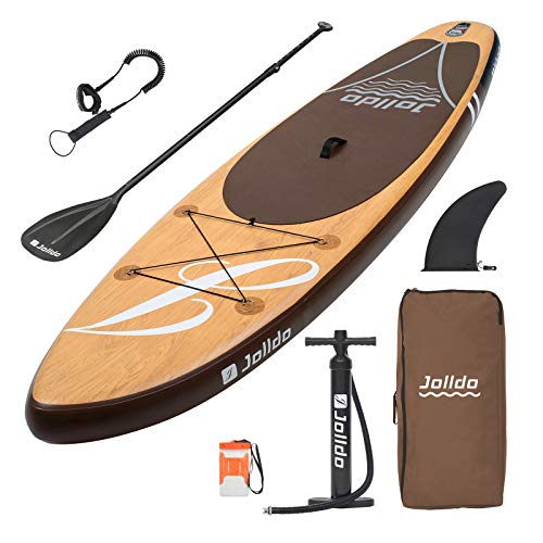 Jolldo Sup Tabla De Paddle Hinchable De 320 Cm, Ultraligera, Con Remo, Bomba, Mochila, Correa, Maletín Impermeable, Kit De Reparación Jolldo Sup Tabla De Paddle Hinchable De 320 Cm, Ultraligera, Con Remo, Bomba, Mochila, Correa, Maletín Impermeable, Kit De Reparación