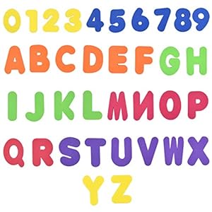 NATUCE 36 STKS Bad Foam Letters en Nummers, Leren Bad Toy, Baby Bad Speelgoed voor Peuters Jongens Meisjes, Kids Bad…
