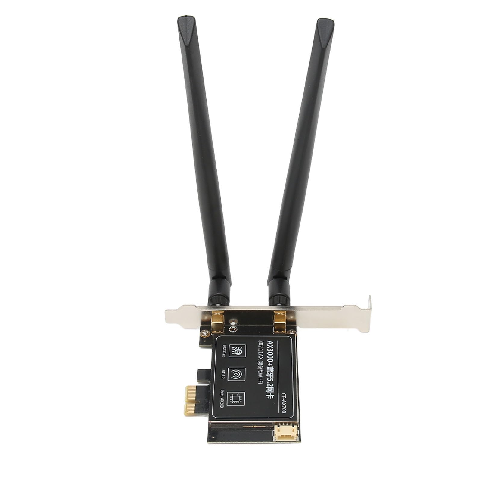 Cocoarm Karta PCIe WiFi 6 AX3000Mbps, Podwójna Antena BT5.2