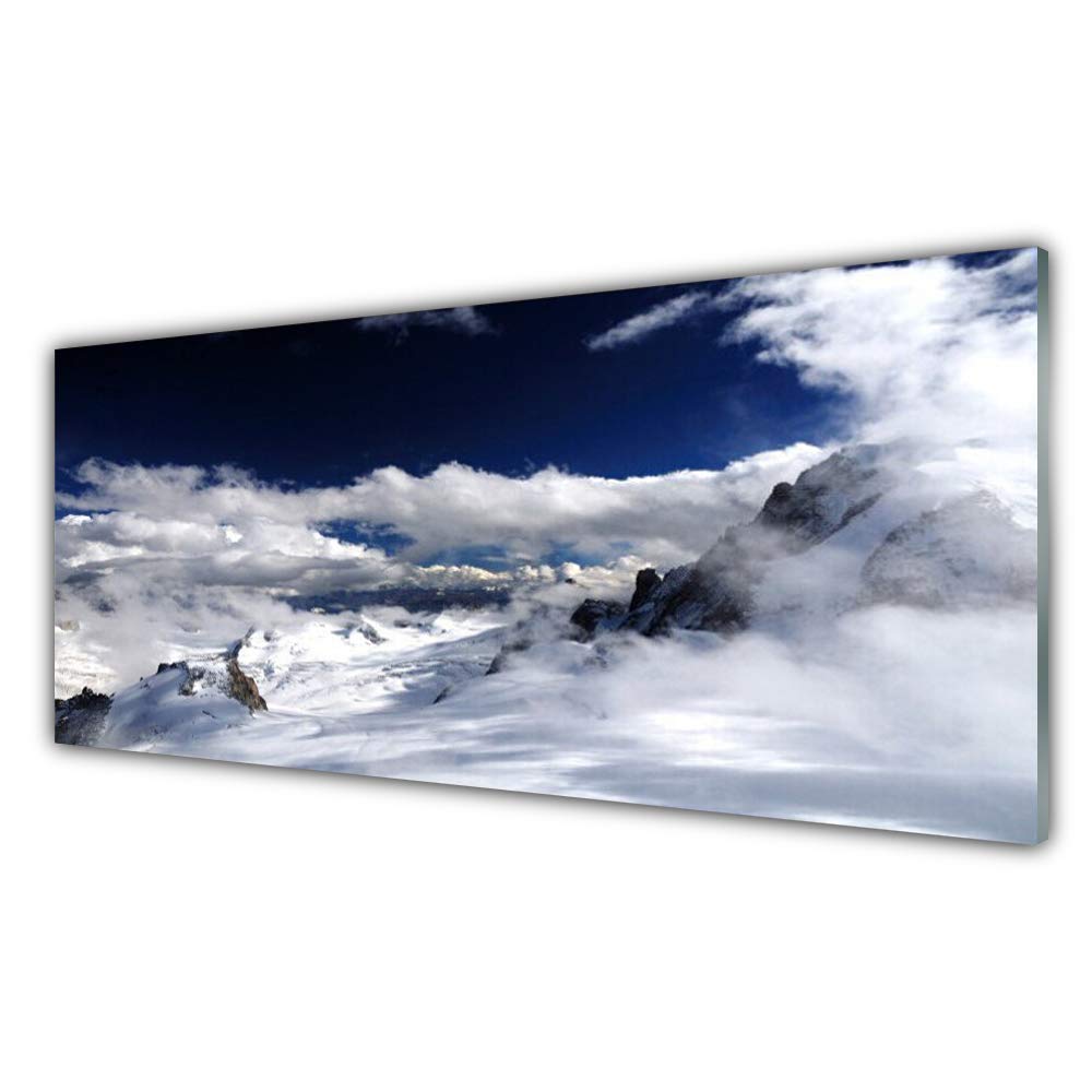 Tableau sur Verre Acrylique 125x50cm Paysage de Montagne Moderne Tulup