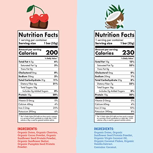 Skout Organic Plant-Based Protein Bars Variety Pack (12 Pack) – 10G Protein – Vegan Protein Bars – Only 7 Ingredients Or Less – Easy Snack – Gluten, Dairy, Grain & Soy Free #TOP2