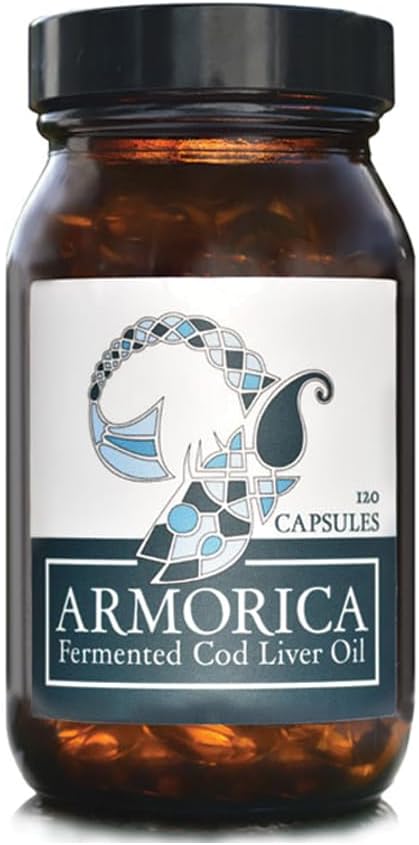 Fermented Cod Liver Oil | Cold-Processed & Naturally Enriched | Omega-3, Antioxidants, and Vitamins A & D | Made in The UK (Unflavoured) (120 Capsules)