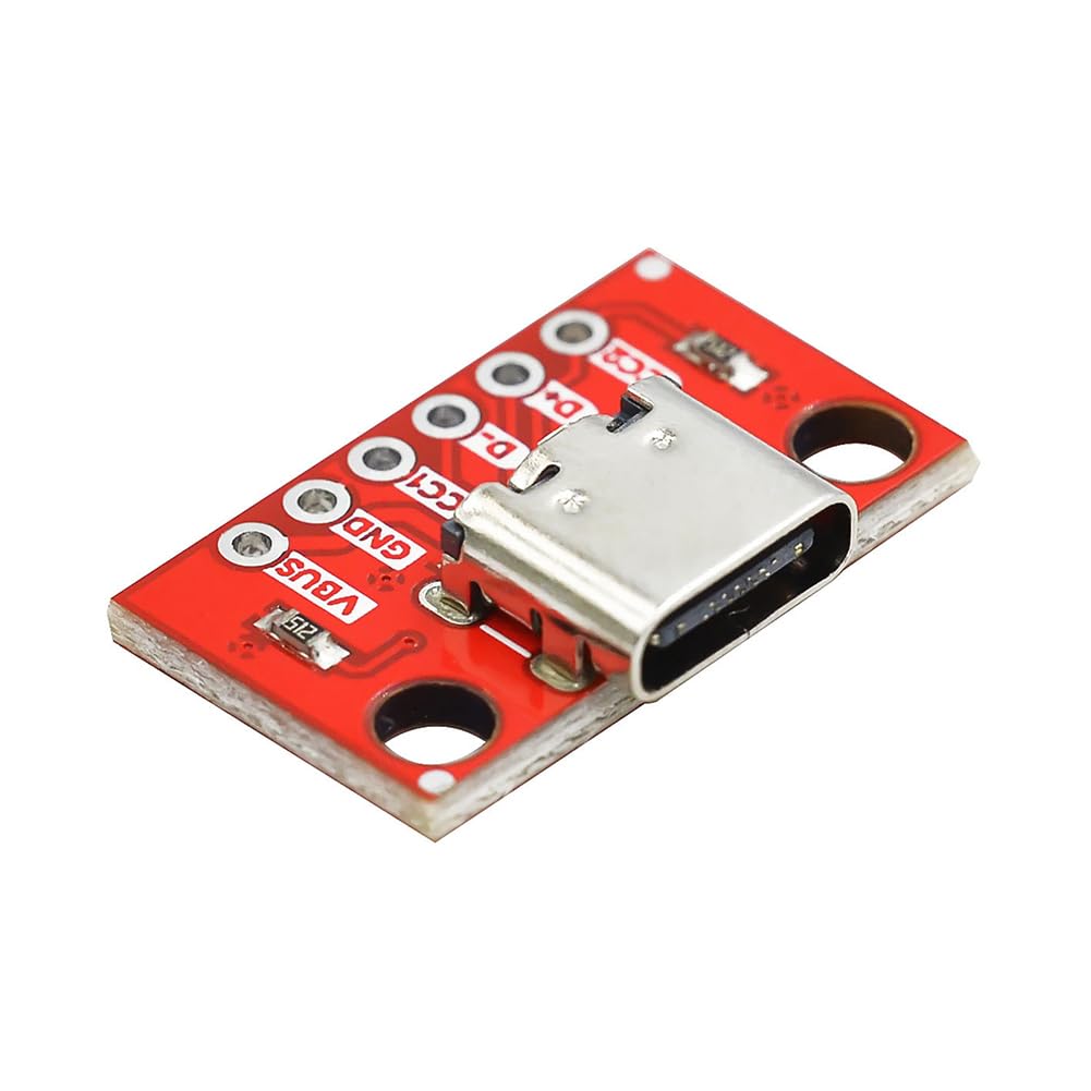 PENGLIN 5 pezzi USB tipo C Breakout Board Seriale Breakout Presa 16P 2,54 mm PCB Converter Board