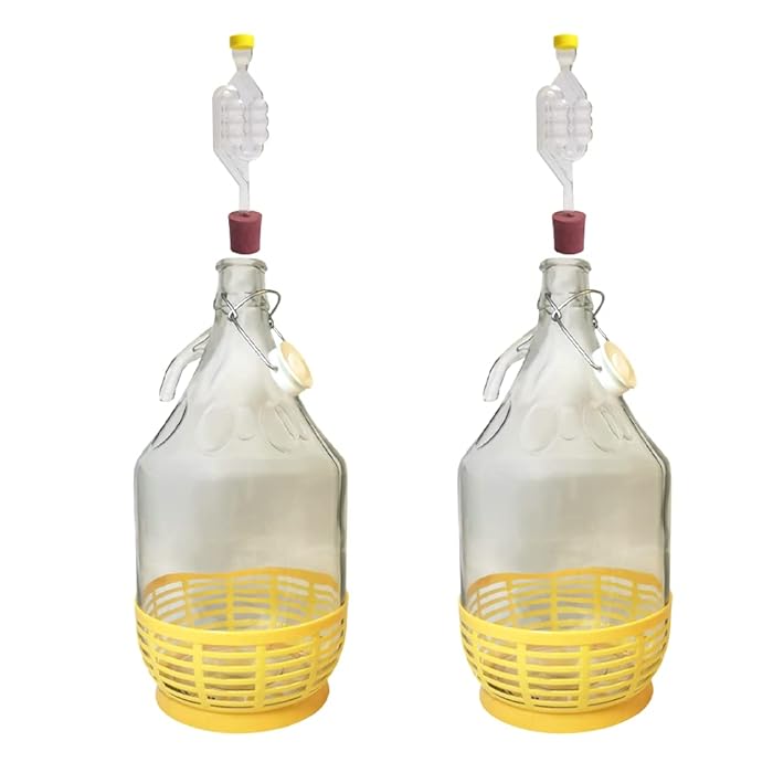 Buy 5L Demijohn Airlock, Bung, Syphon Tube for Cider Carboy 1 Gallon