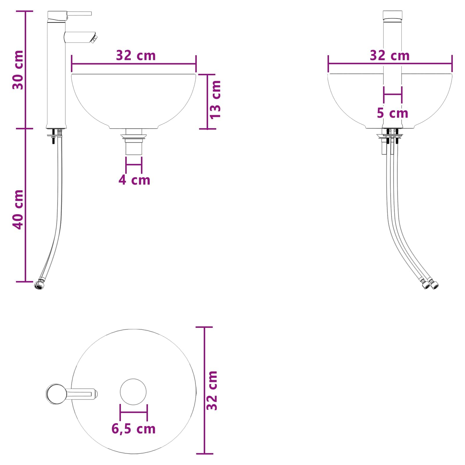 Lavabo da parete nero in legno 49,5 x 35 x 63 cm con scarico rapido, vano portaoggetti, montaggio per mobili da bagno ospiti WC e bagno ristrutturazione