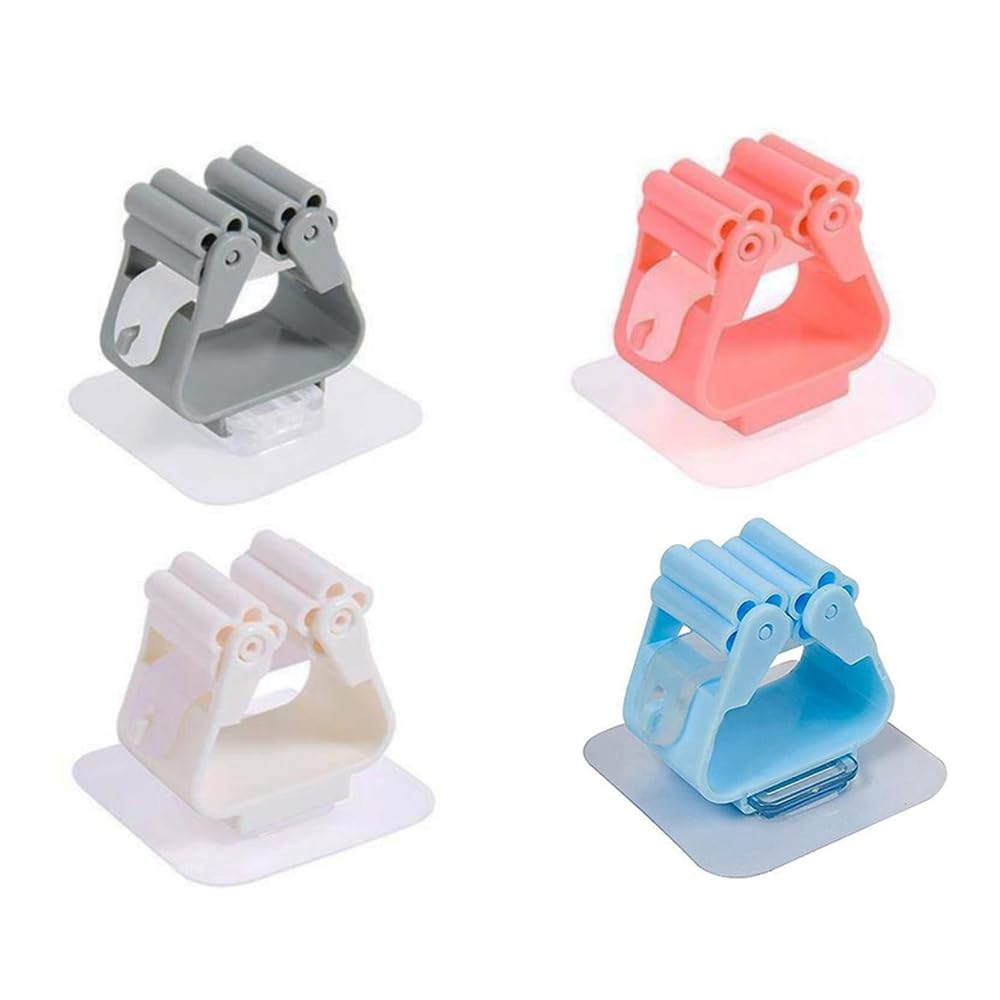 XANTHIC Mop Holder Self Adhesive Hooks, Broom Holder Wall Plastic Waterproof Multicolour for Bathroom & Kitchen, Multipurpose (Pack of 4) (B0CBRHDYTL) Amazon Price History, Amazon Price Tracker