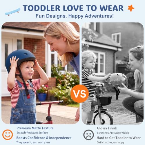 Image of Toddler Helmet, Adjustable Kids Bike Helmet for Ages 1-3-8