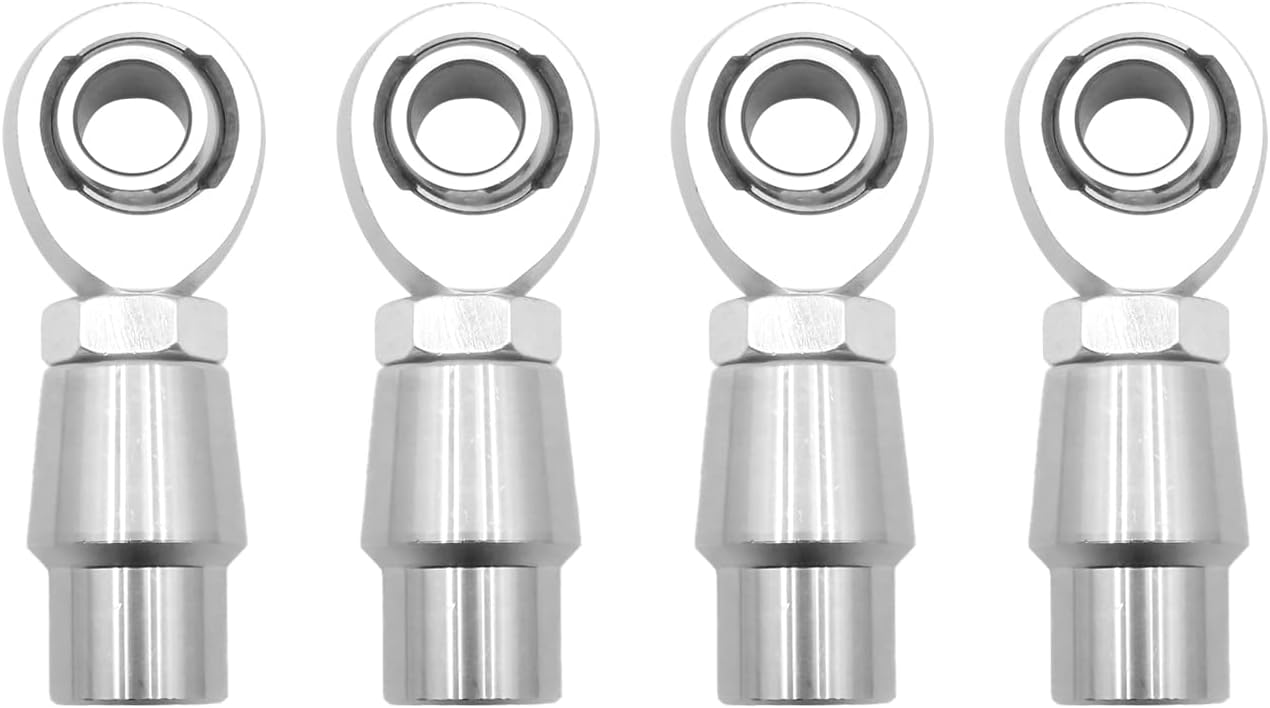 EATAKWARD 2Pcs 5/8 inch Heim Joints Rod End Kit, .625" Chromoly Heim Joints Panhard Rod End Kit for Steering Suspension Traction Bars