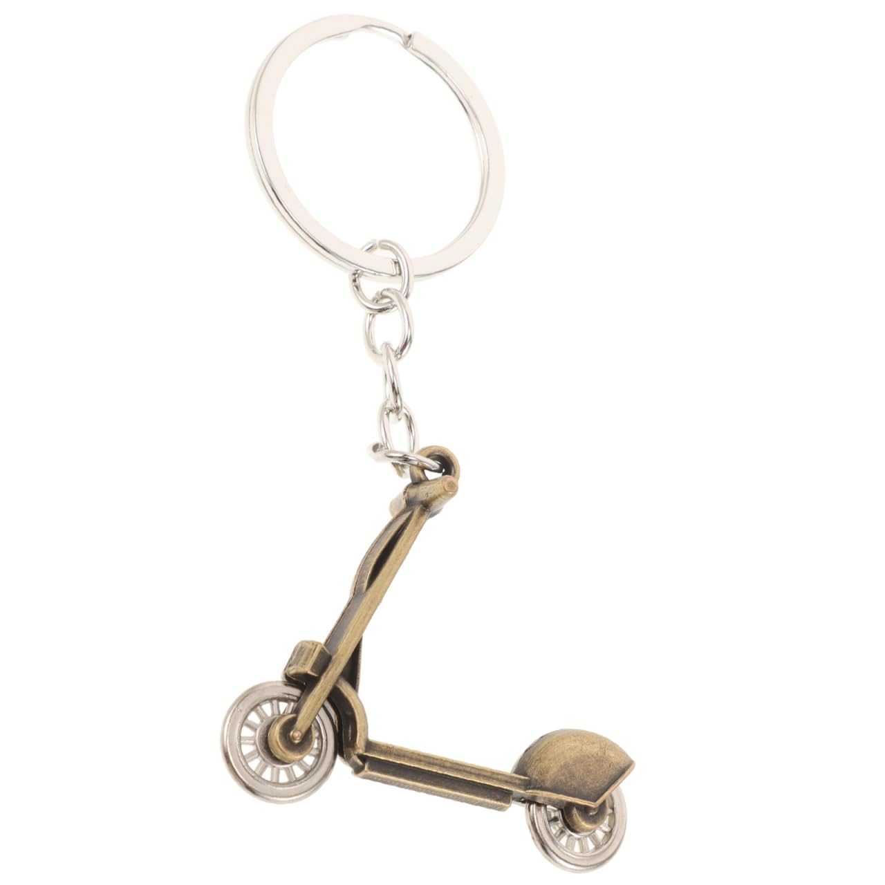 UPKOCH Portachiavi mini monopattino in metallo resistente, decorazione versatile per portachiavi e chiavi, design creativo e finiture curate, accessorio regalo di Natale per ragazza