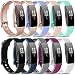 AK Soft TPU Wristbands Compatible with Fitbit Inspire HR Bands, Sports Waterproof Wristbands for Fitbit Inspire HR Fitness Tracker (10 PCS-A, Small)