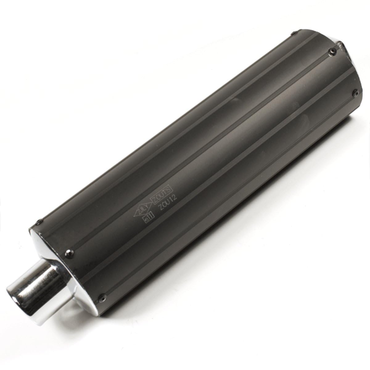 Exhaust Silencer Black 500mm Exhaust CMPO Silencer Bolt-On Mild Steel Black Unit