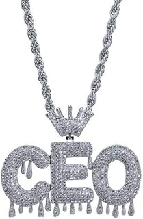 Amazon.com: Iced Out Bubble Letter Chain
