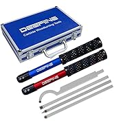 DEEFIINE Carbide Tipped Wood Lathe Turning Tools Set, Lathe Rougher Finisher Swan Neck Hollowing ...