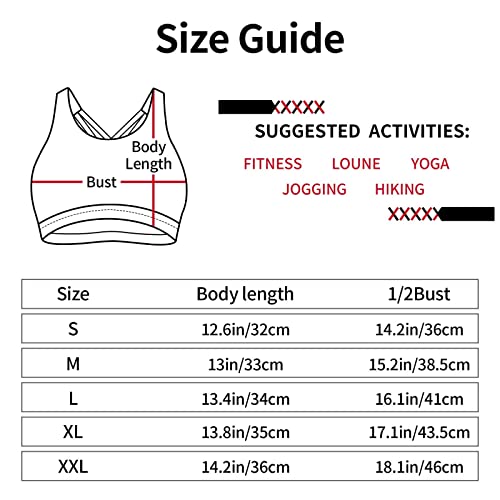 Rajanaz Skull with Flowers Sports Bra for Women Seamless Padded Yoga Bras Workout Fitness Running Crop Tank Tops - Image 5