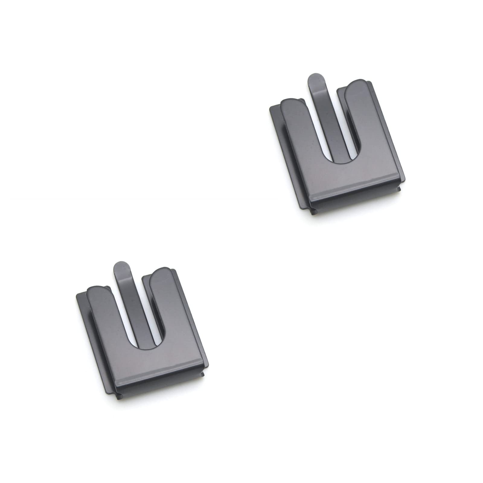 CB Mic Holder Mobile Radio Microphone Hang Up Clip for Motorola Kenwood Yaesu Icom Vexter MH48 MH36 HMN3596 HM133V HLN9073 GM300/340/950 CM200/300 Metal Hook Stick to Car 2Pack