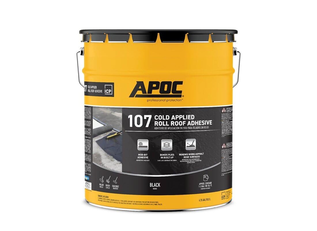 Black Jack Gloss Black Asphalt Roll Roofing Adhesive 5 gal.