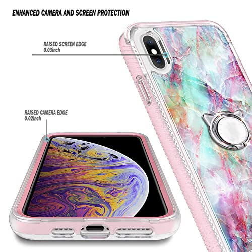 Ngb Supremacy Compatible With Iphone X/Iphone Xs Case, Full Body Protection With [Built-In Screen Protector] Ring Holder/Wrist Strap, Slim Fit Shockproof Bumper Durable Cover Case (Fantasy) #TOP1