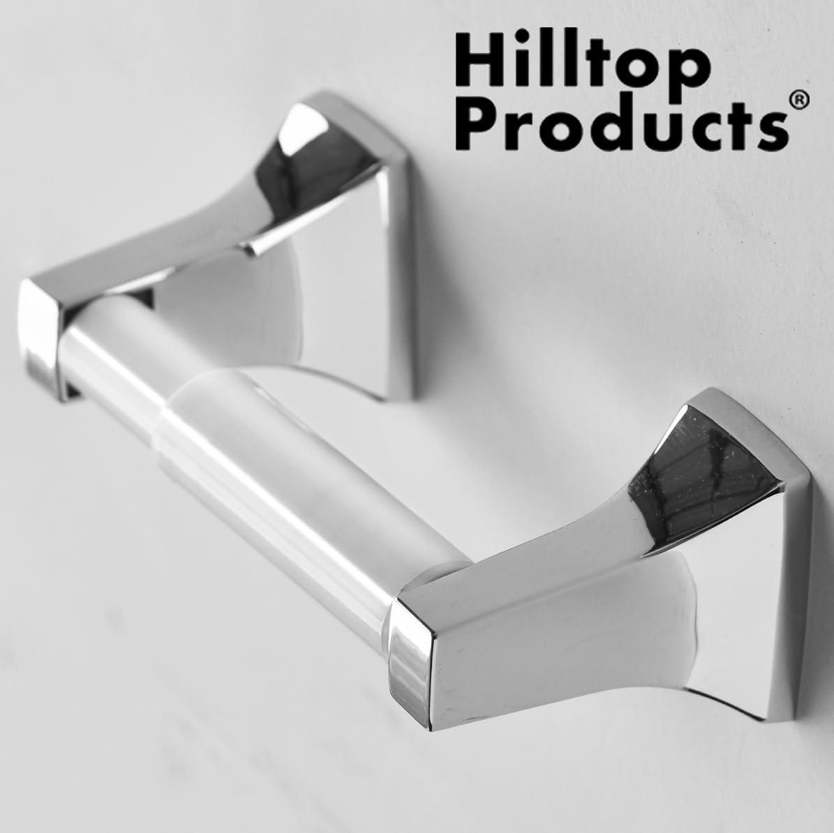 2 Pack White Toilet Paper Holder Spring Loaded Roller Replacement Rod — Amazon image 3