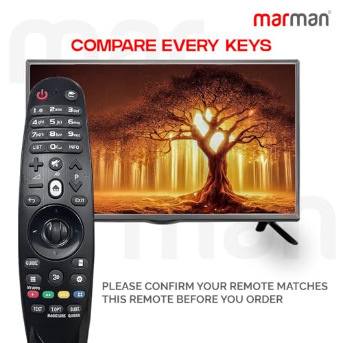 Image of marman Compatible with LG Tv Remote Control Original Model AN-MR600 AN-MR650 AKB74495301 AKB74855401 Suitable for Smart 4K LED OLED Television Non Voice Command - Not Support Mouse or Scroll Feature