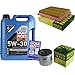 Produktbild QR-PARTS 69358199 Filter Set Inspektionspaket 5 Liter Liqui Moly Motoröl Longtime High Tech 5W-30 MANN-FILTER Luftfilter Ölfilter