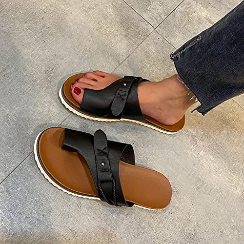 ACGrade Sandalias para mujer, sandalias cómodas para mujer, sandalias ortopédicas para mujer, sandalias planas de ajuste ancho para mujer, sandalias de tacón bajo para mujer Cover
