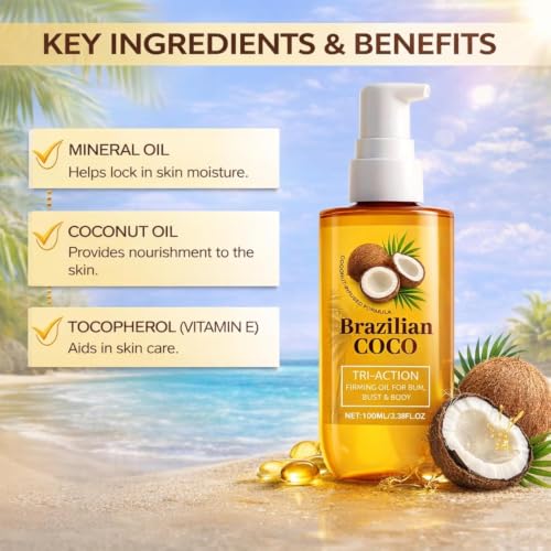 Aceite de coco brasileño reafirmante de rápida absorción 4