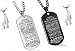 C&L Pack of 2 to My Son Always Remember You are Braver Than You Believe Quotes Dog Tags Pendant Necklace Love Gift