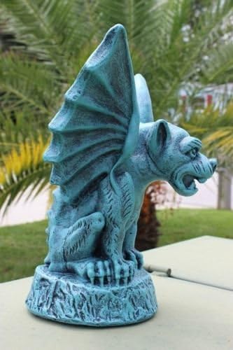 Winged Concrete Gargoyle 12" Outdoor Garden Decor Sculpture Patio Gothic Medievel Guardian