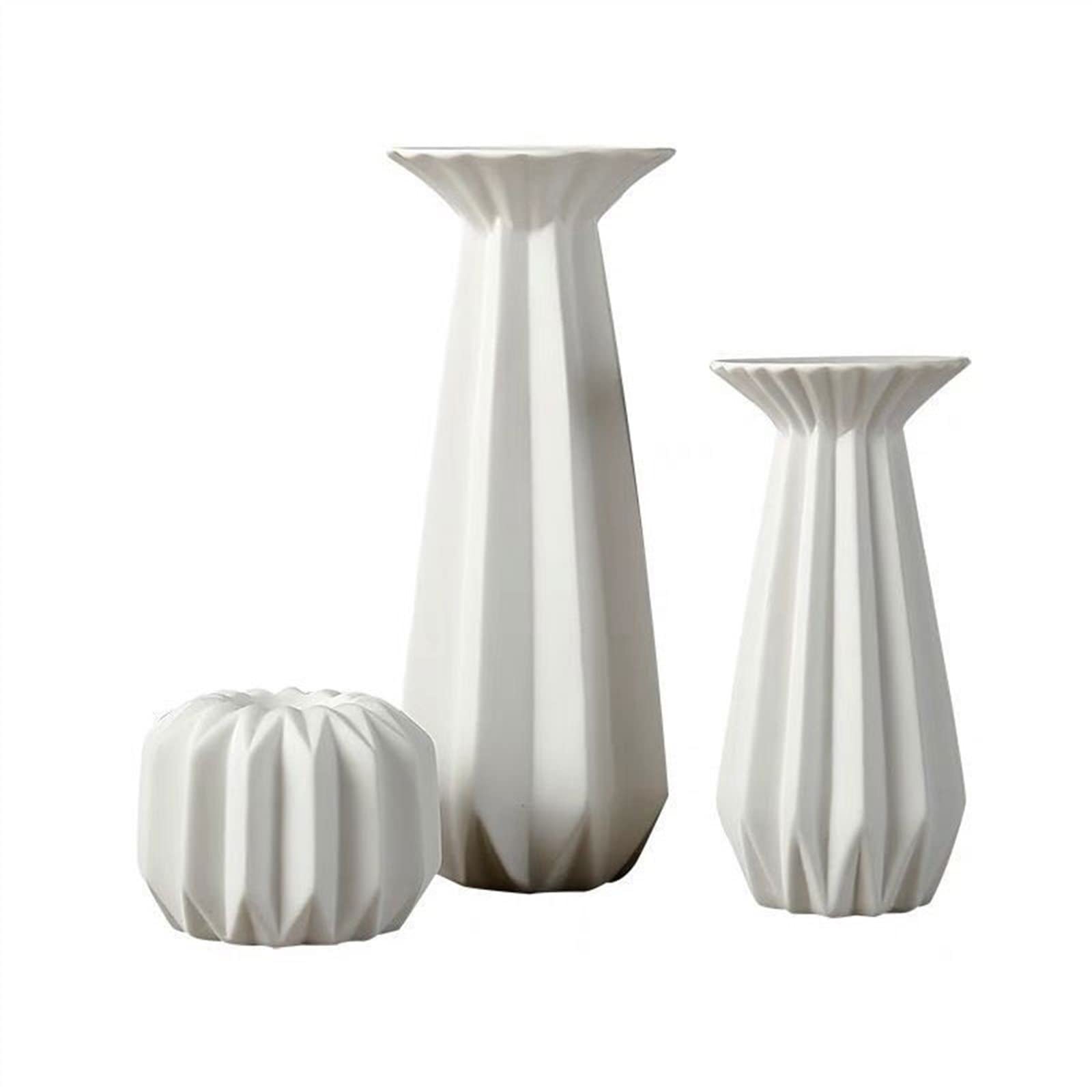 Candelabra Table Center Decoration White Candlestick Household Romantic Candle Holder Ceramic Ornaments Decorate