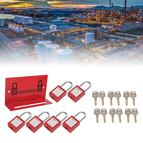 Lockout Tagout Lock Set, Safety Padlock Key Rack Set, Wall Mounted ...