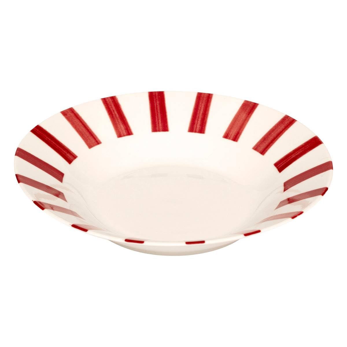 Atmosphera - Lote de 6 platos hondos rojos cheri d20.2xh4cm