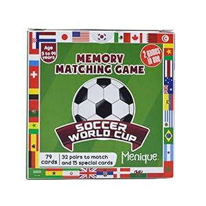 Menique. Soccer World Cup Game. Memory Matching Game. 2 Games in 1.