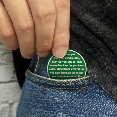 Image of Imasoner 4 Month Sobriety Coin, Four Seasons Spring AA Chip Medallion | Daily Recovery Reminder Token with Inspirational Quote, Clean Time Sober Gift for Alcoholics Anonymous Members Men & Women