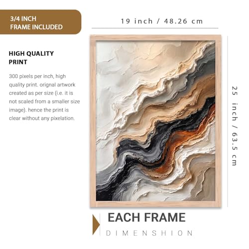 Image of kotart Aesthetic Art Home Decoration Painting | Paintings With Frame For Living Room Bed Room Hotel Wall Decor Digital Reprint (19x25 inch)