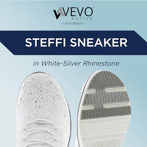 Vevo Active Women's Steffi Rhinestone Embellished Slip-On Sneaker2