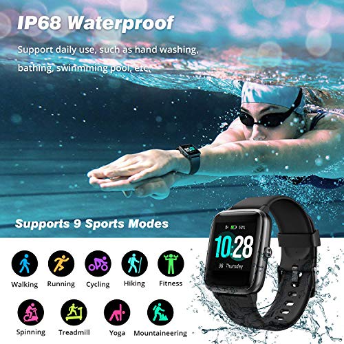 Fitpolo H1112 Smart Watch For Men Women Android Phones Iphone Compatible,Color Touchscreen Fitness Tracker thumb #2