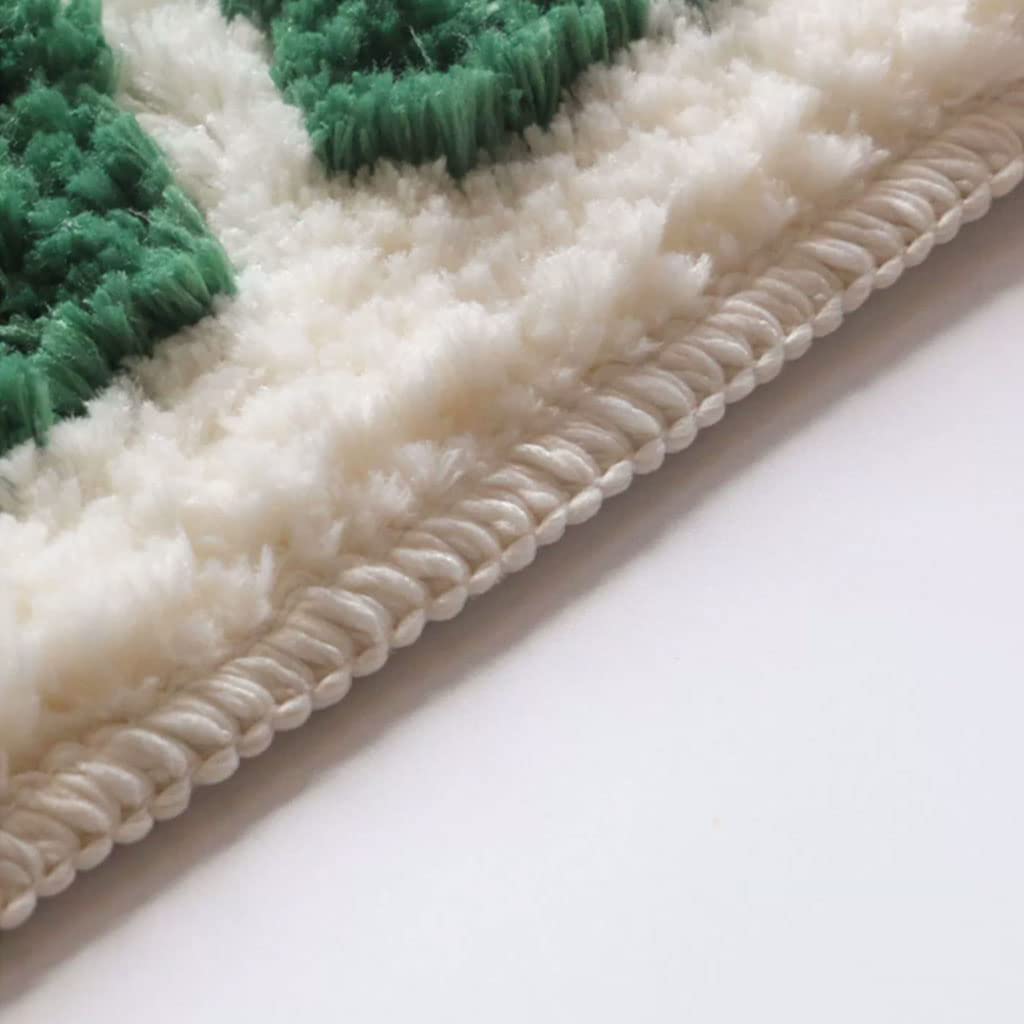 Squisito Tappeto da Bagno in Cotone Morbido Peluche Peloso Lavabile Tappeto shag Tappeto Antiscivolo Tappeto Creativo Cucina Interna Camera da Letto Soggiorno Comodo