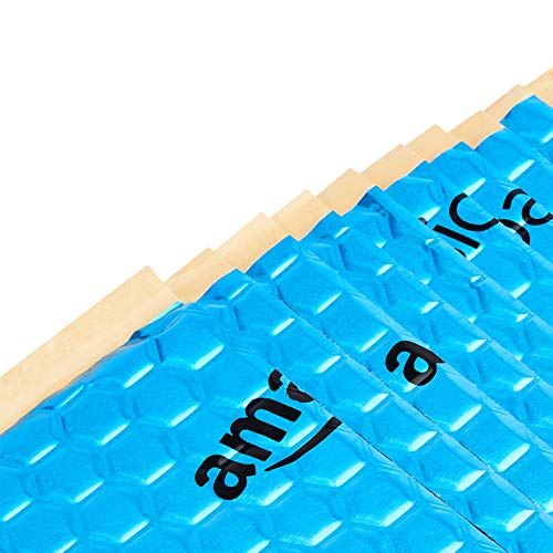 Image of Amazon Basics Car Sound Deadening Mat, 18 inch x 32 inch, 9-Piece, Noise and Heat Insulation, Vibration Dampening, 0.08-inch Thick