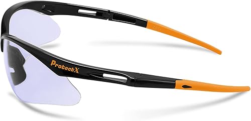 Miniatura 2 de ProtectX Safety Glasses for Men & Women, Safety Sunglasses with Anti-Fog Scratch Resistant Lenses, Non-Slip Grips, ANSI Z87.1