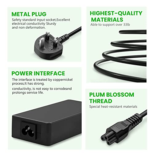 45W Laptop Charger for Acer Swift 3 1 5 SF314-41 SF314-51 SF314-52 SF114-31 SF114-32 SF315-41 Chromebook 11 13 14 15 R11 C720 C720P CB3 CB5 CB3-431 CB3-532 CB5-571 CB3-131 CB3-111 CB3-132 3.0 x 1.1mm - Image 4