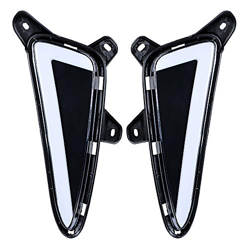 amopacorp Left Right Front DRL Driving Lamps with Turn Signal Lights Compatible with 2016 2017 2018 2019 Toyota C-HR