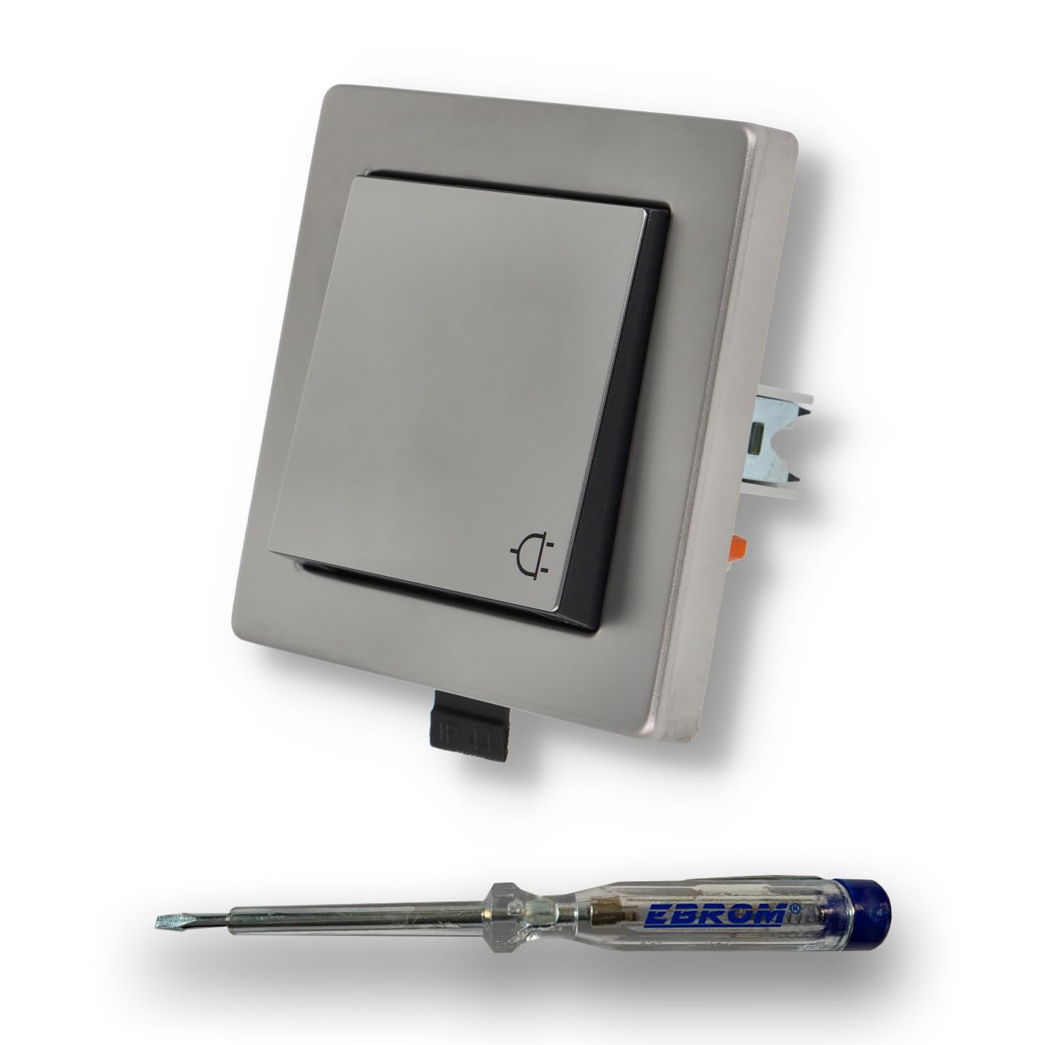 Prise pliante acier inoxydable Gira 0454600 IP44 l'excellence de l'appareillage encastrable