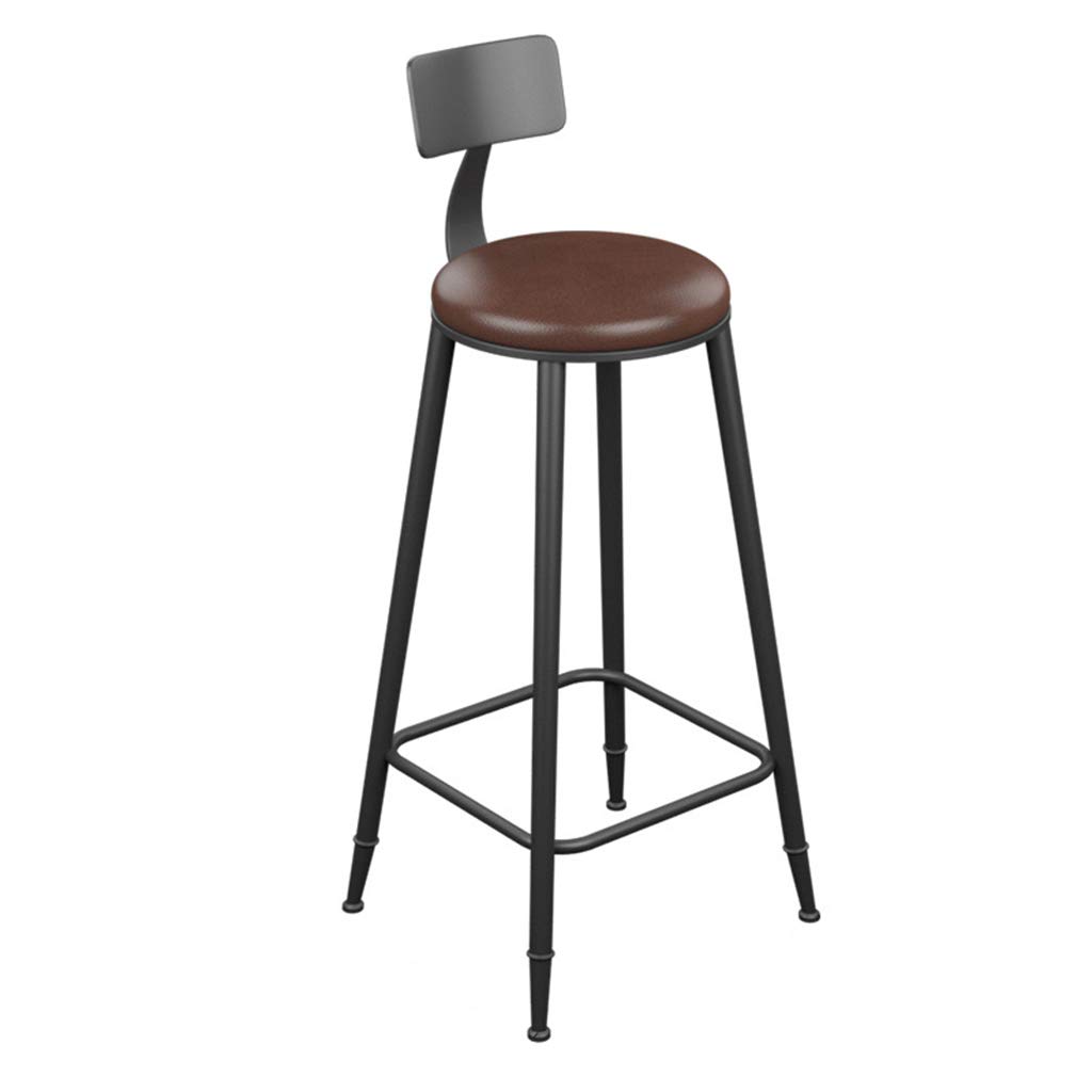 MOCHIYIA Barstools Bar Chairs Stool High Ctool for Home and Kitchen Comfort Kitchen Breakfast Chair Counter Greenhouse with Backrest/Sitting Height 78cm