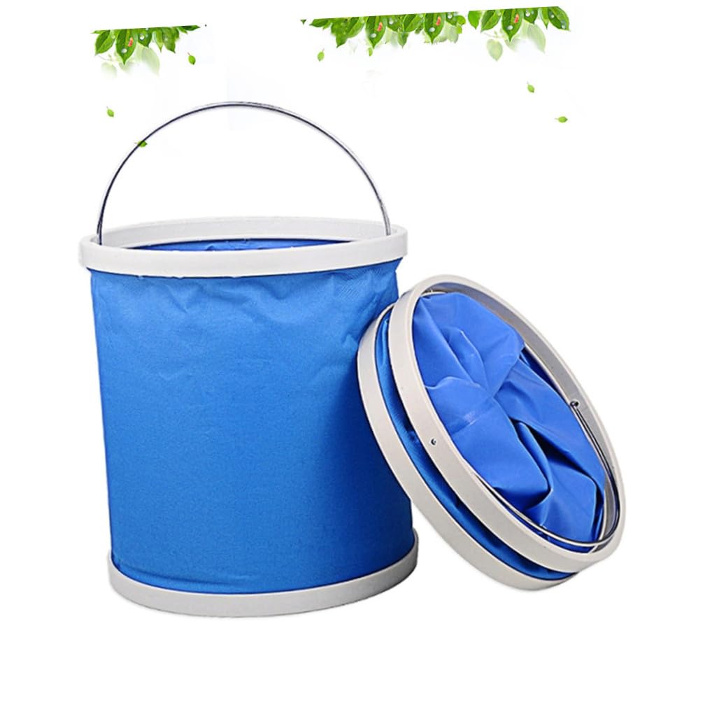 BESPORTBLE Seau Pliable Portable D’extérieur 2 Pièces 9 L en Oxford et PP