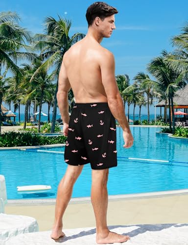 Buauty Mens Swim Trunks with Compression Liner 5 Inch Inseam Swim Shorts Quick Dry Mens Swimsuit Board Shorts with Pockets3