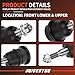 DRIVESTAR K6693 K6696 4PCS Front Lower Ball Joint & Upper Ball Joints, fit 2001-2010 for GMC Sierra 2500 HD, 2001-2007 for GMC Sierra 3500