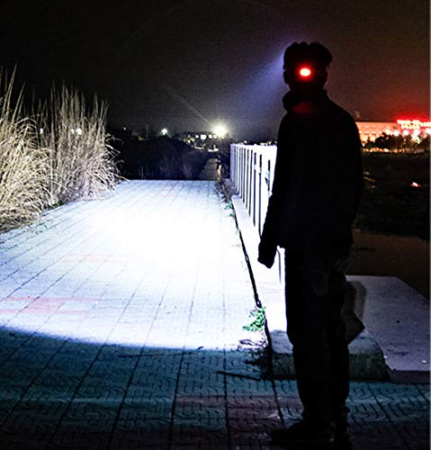 Faro de pesca LED zoom con sensor de carga USB para noches de acampada 6
