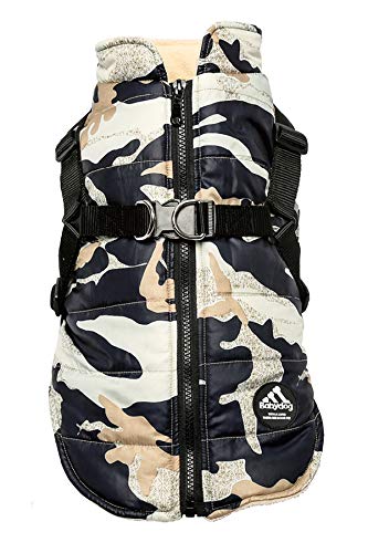 babydog Abrigo Ropa Camuflaje para Mascotas Perro Otoño e Invierno Caliente Chaleco Chaqueta Jacket (Beige, 7L)